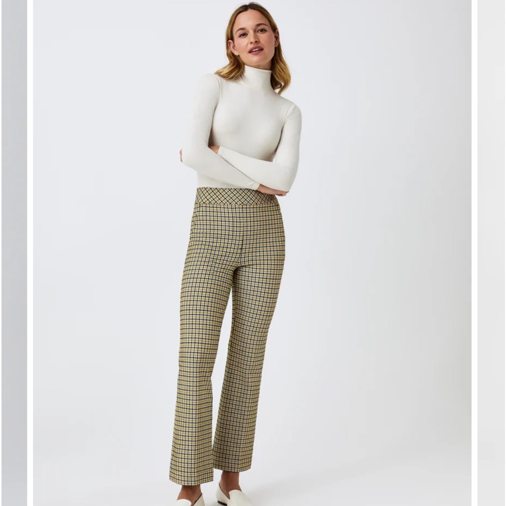 Kick Flare Pant by Spanx. Lobe the pant. Lost weight and ordered smaller size.
